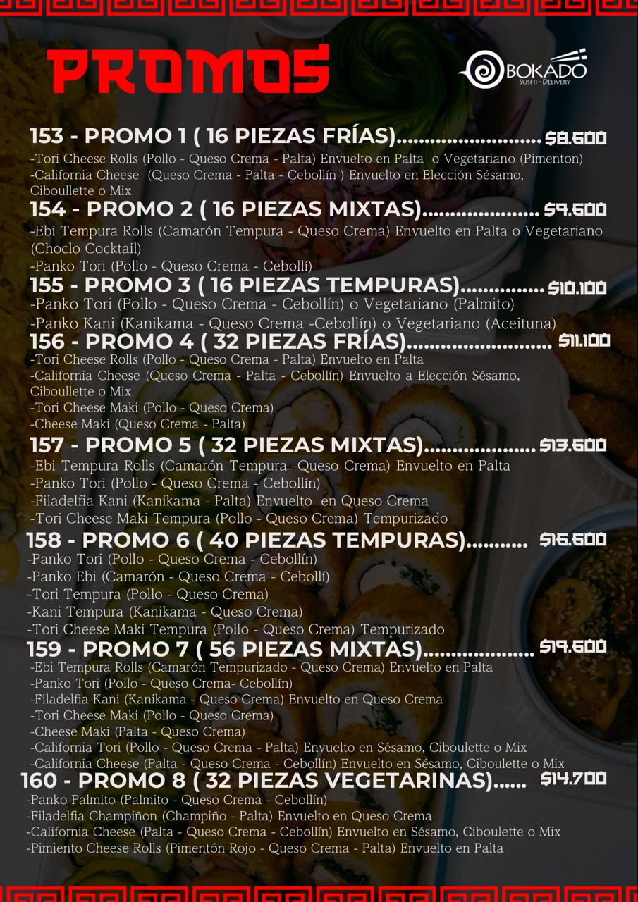 Promociones de Bokado Sushi